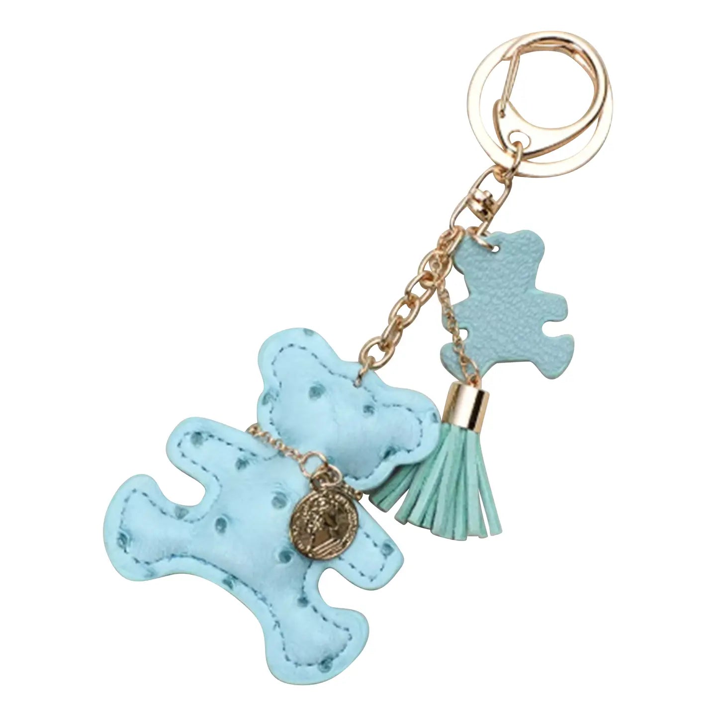 Light Blue Teddy Bear Bag/Purse Charm