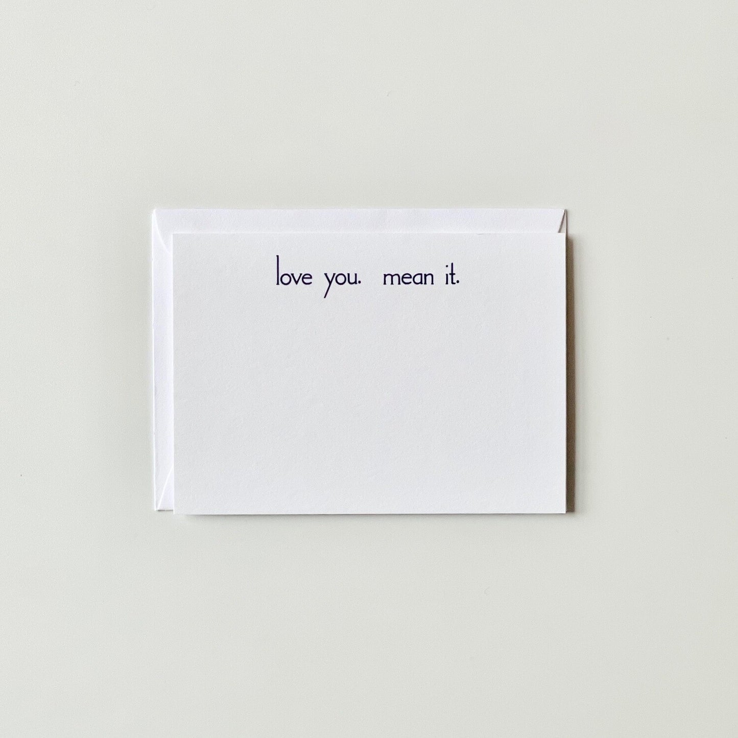 Love You. Mean It. Gift Card Enclosure |