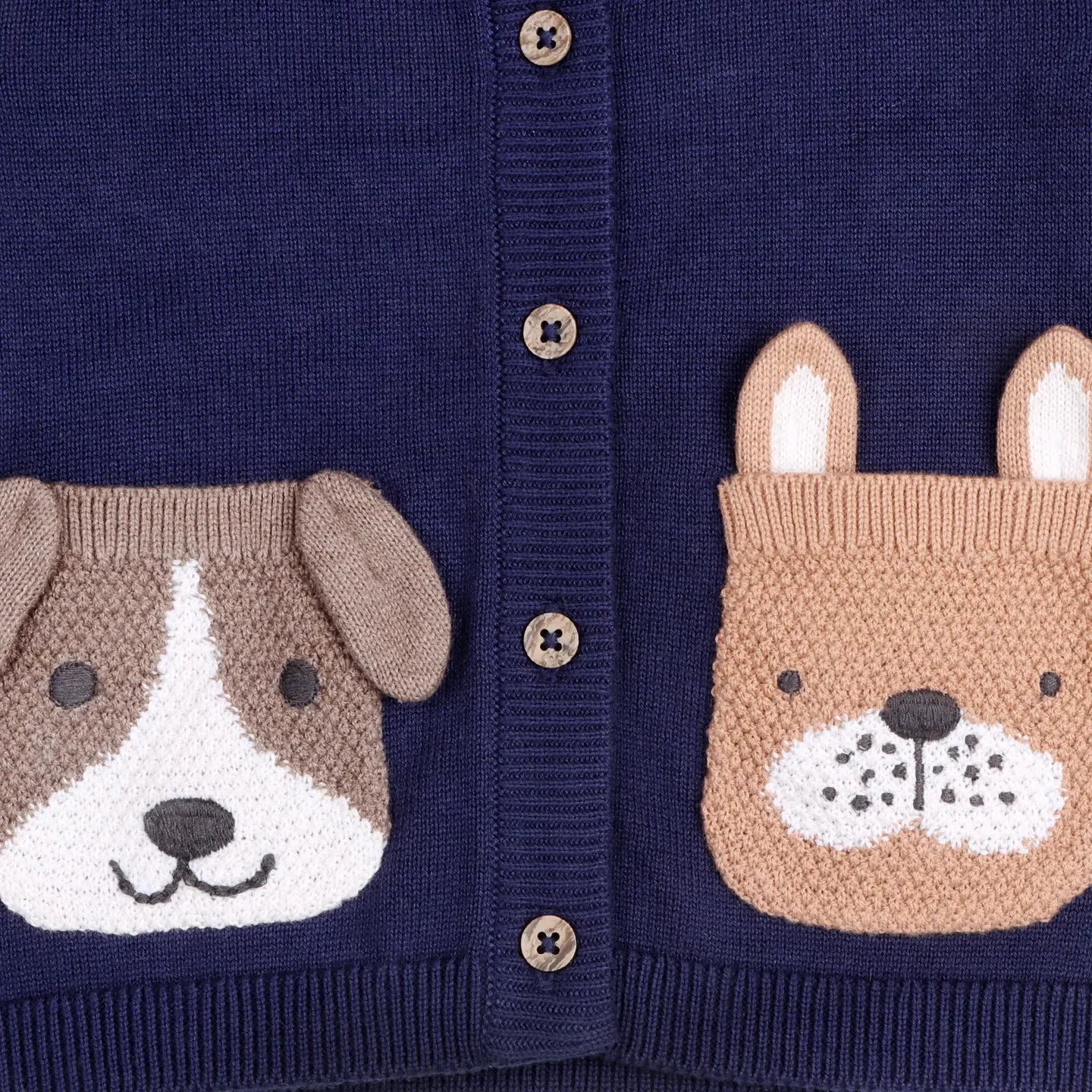 Embroidered Dog Pocket Knit Sweater 🐶