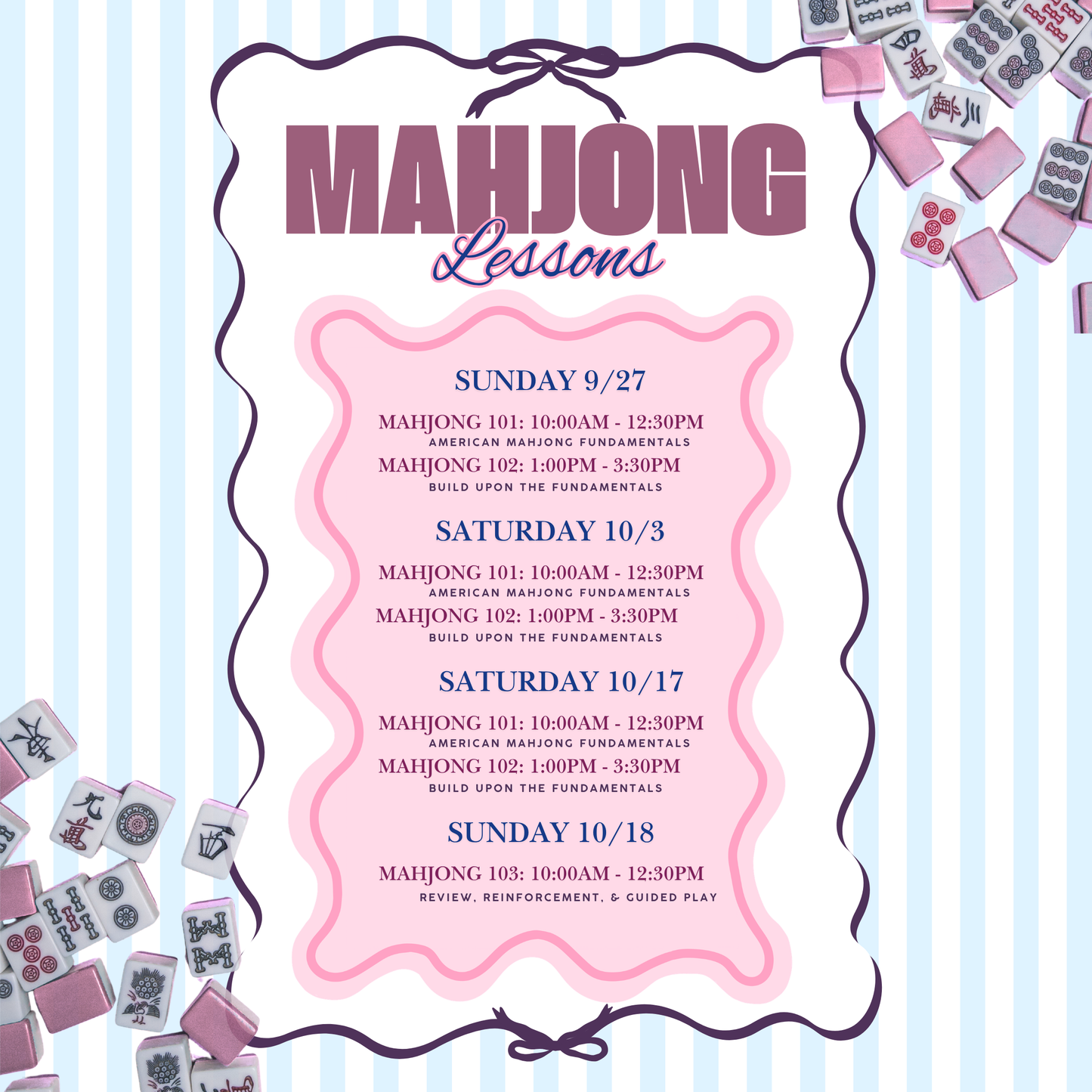 Mahjong Lessons