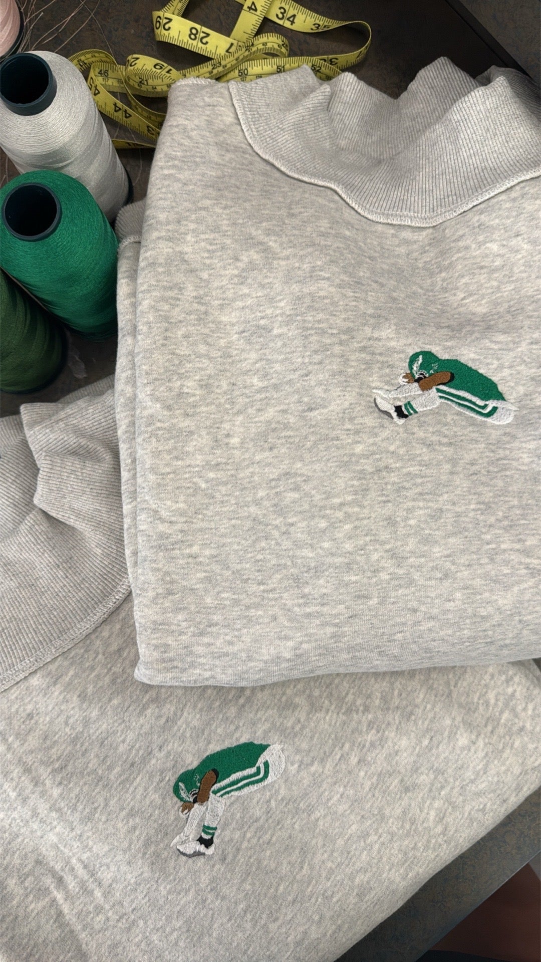 Reverse Hurdle Embroidered Mockneck Sweatshirt – Philadelphia Football