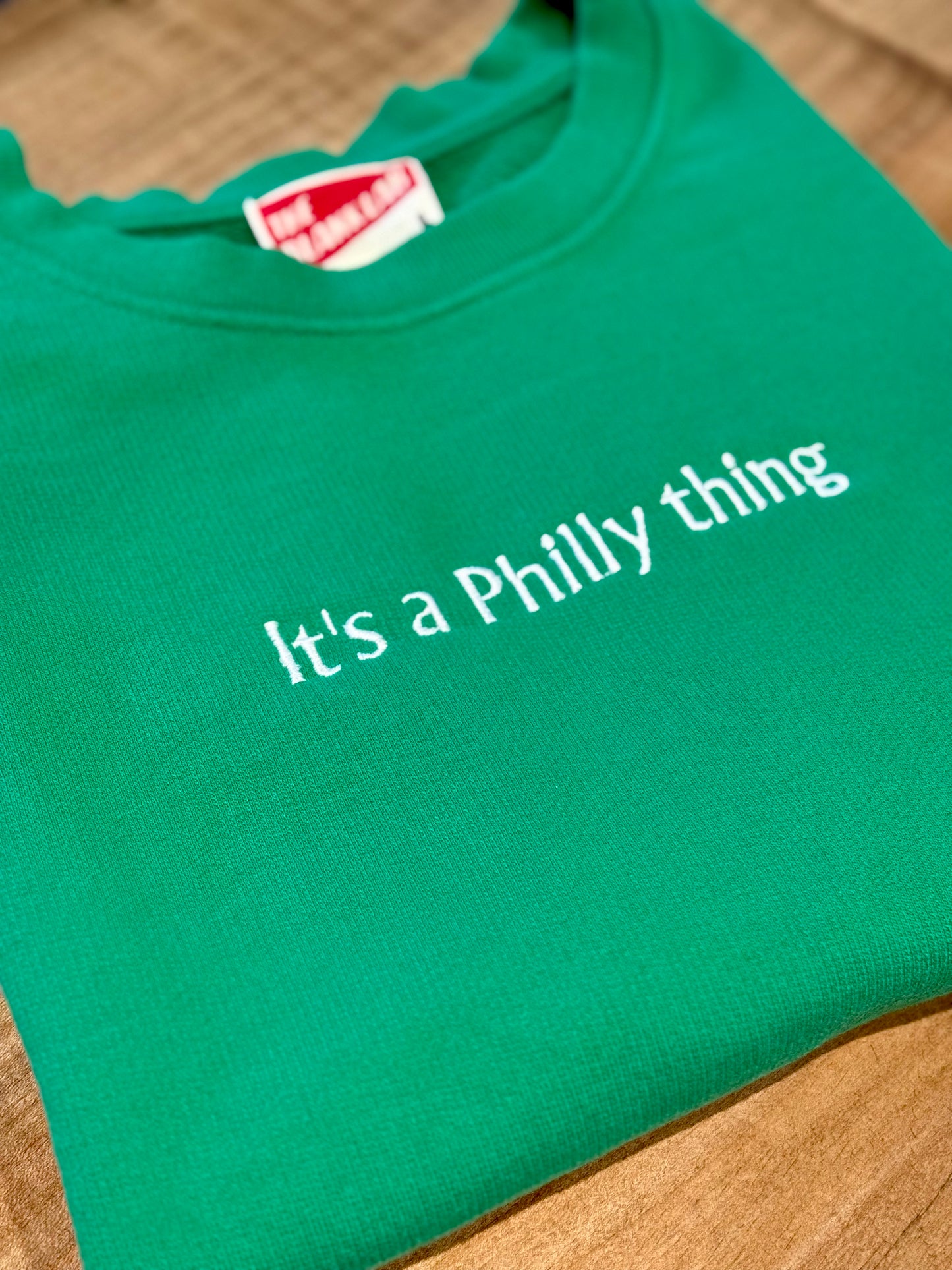 Philly Football Embroidered Terry Crewneck