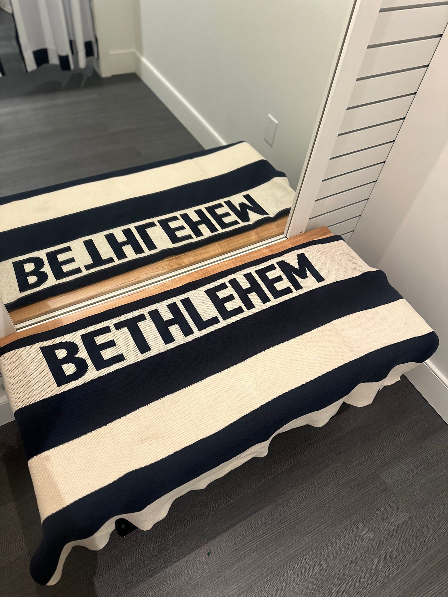 Knit Throw Blanket - Bethlehem, PA | Cozy Home Decor | Perfect for fall & Winter| Crewywoo