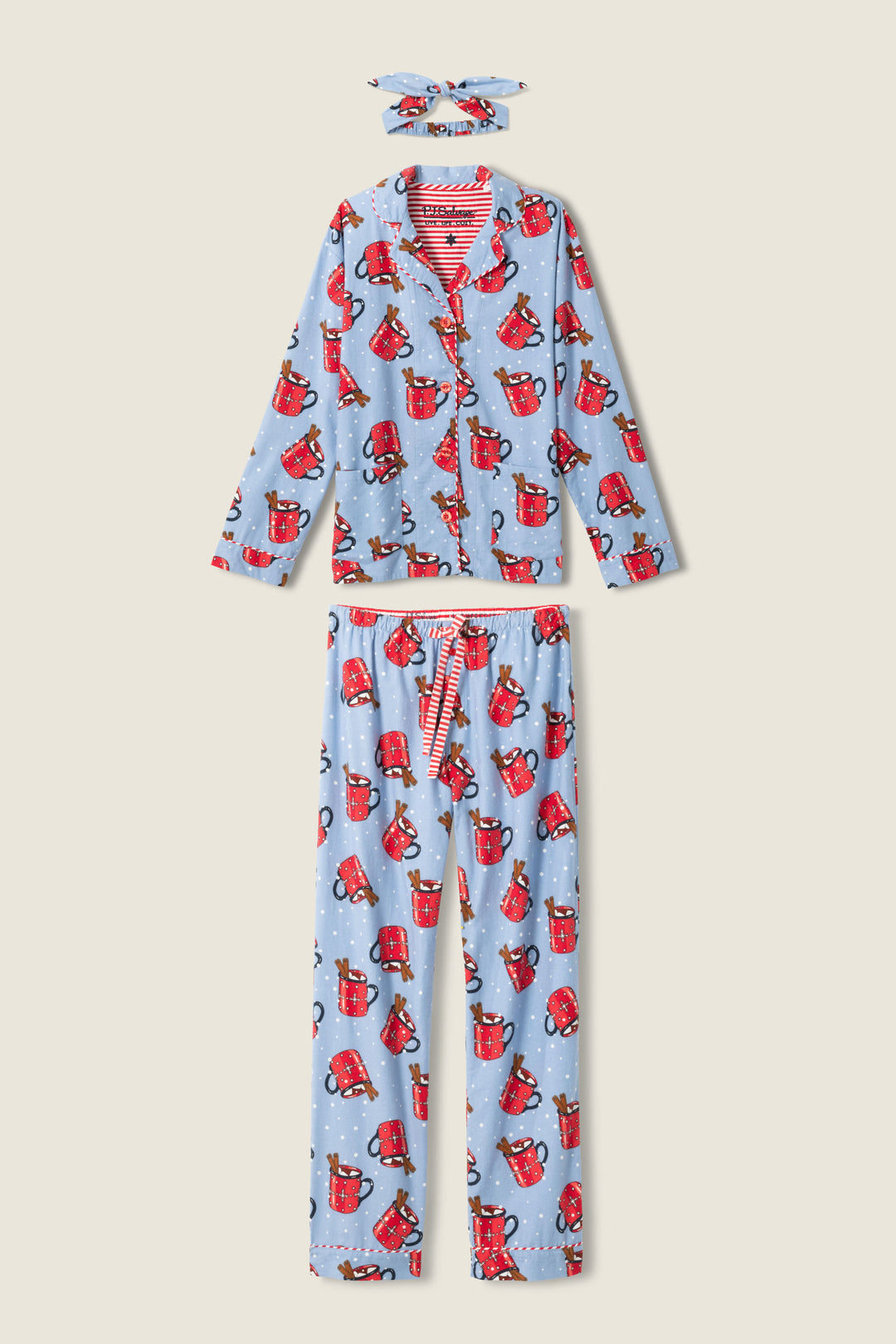 Cozy Hot Cocoa Flannel Pajamas - Soft, Warm, Pajamas for Winter Nights | Crewywoo