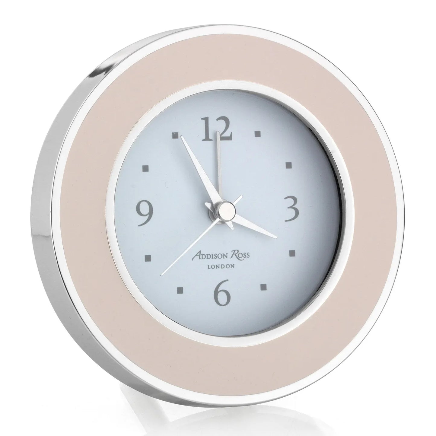 Addison Ross - Light Pink & Silver Alarm Clock
