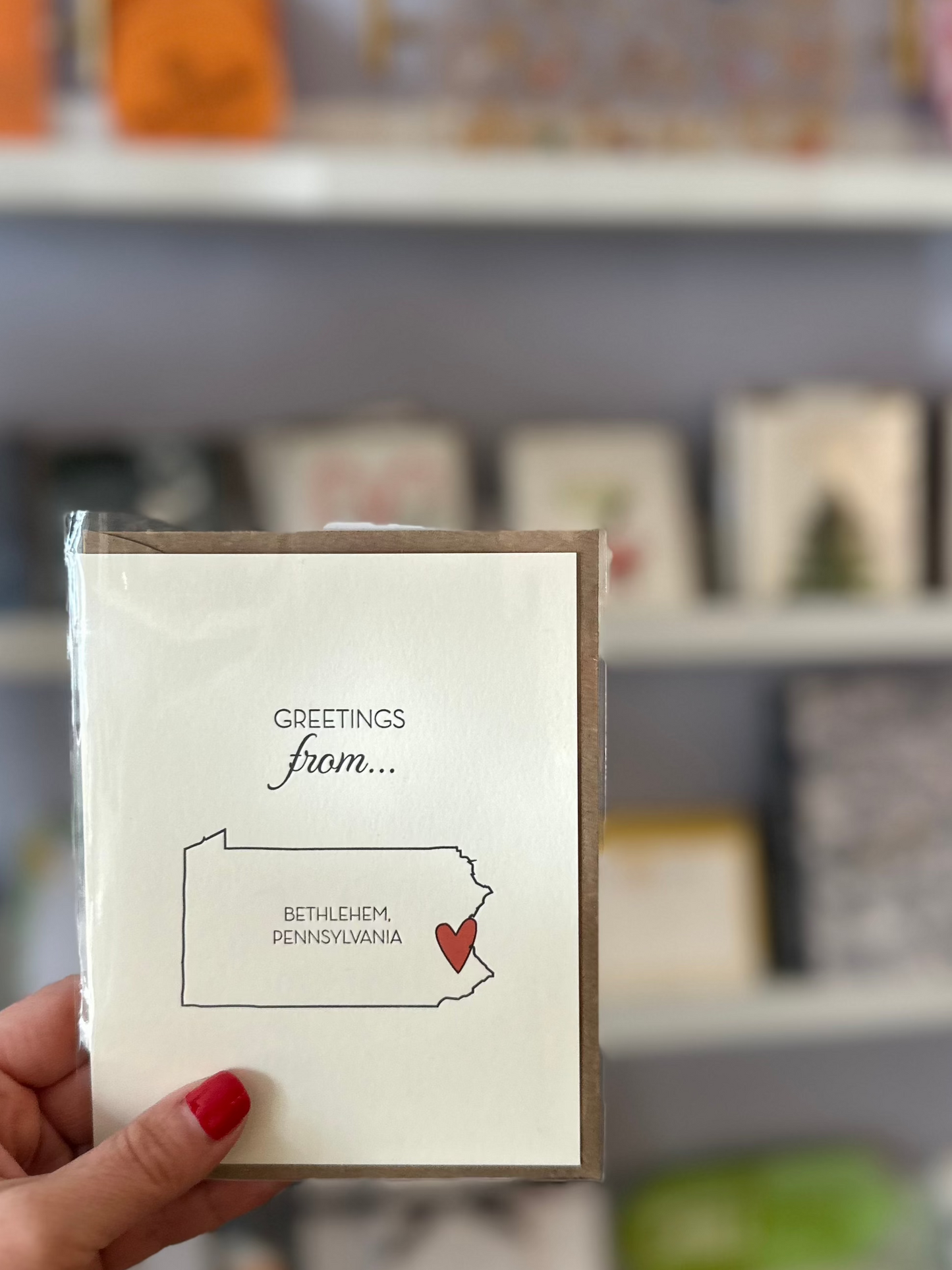Bethlehem, PA Greeting Card - Locally inspired greeting card perfect for all occasions