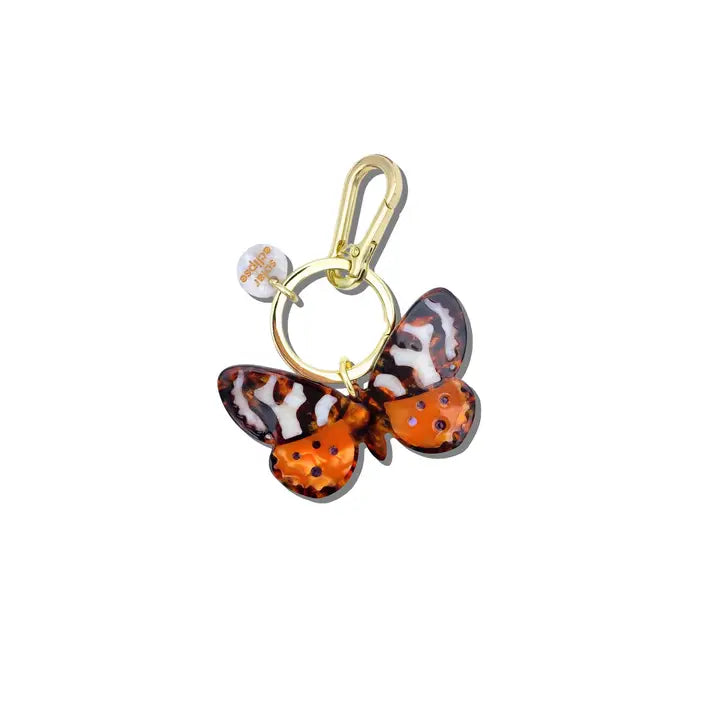 Tiger Moth Bag Charm+Keychain
