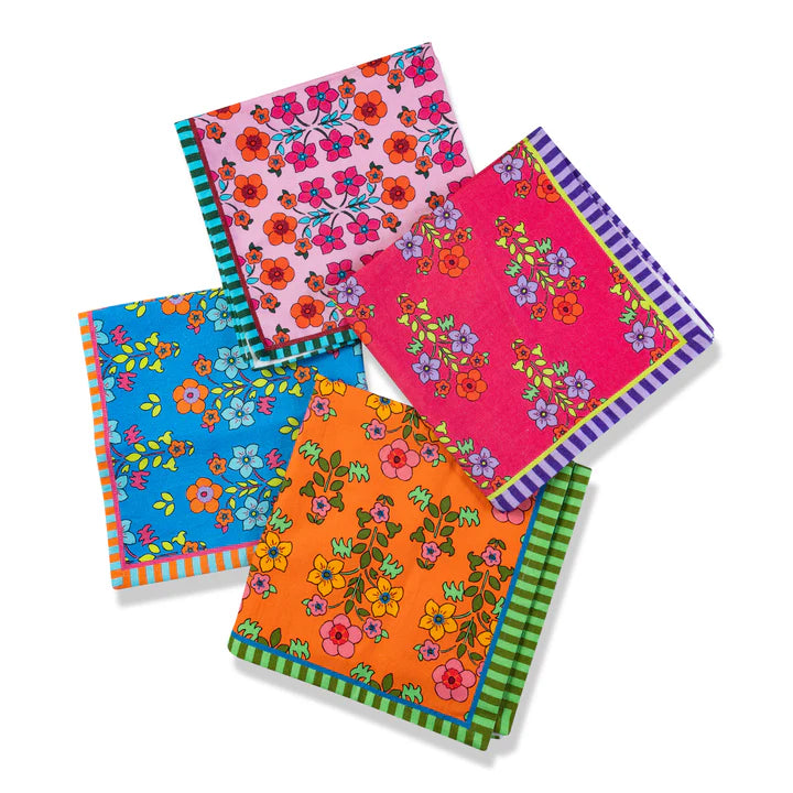 Summer Floral Napkins - Set of 4