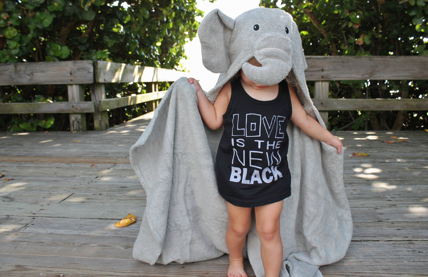 Elephant hooded towel for toddlers ages 2 to 8 years old