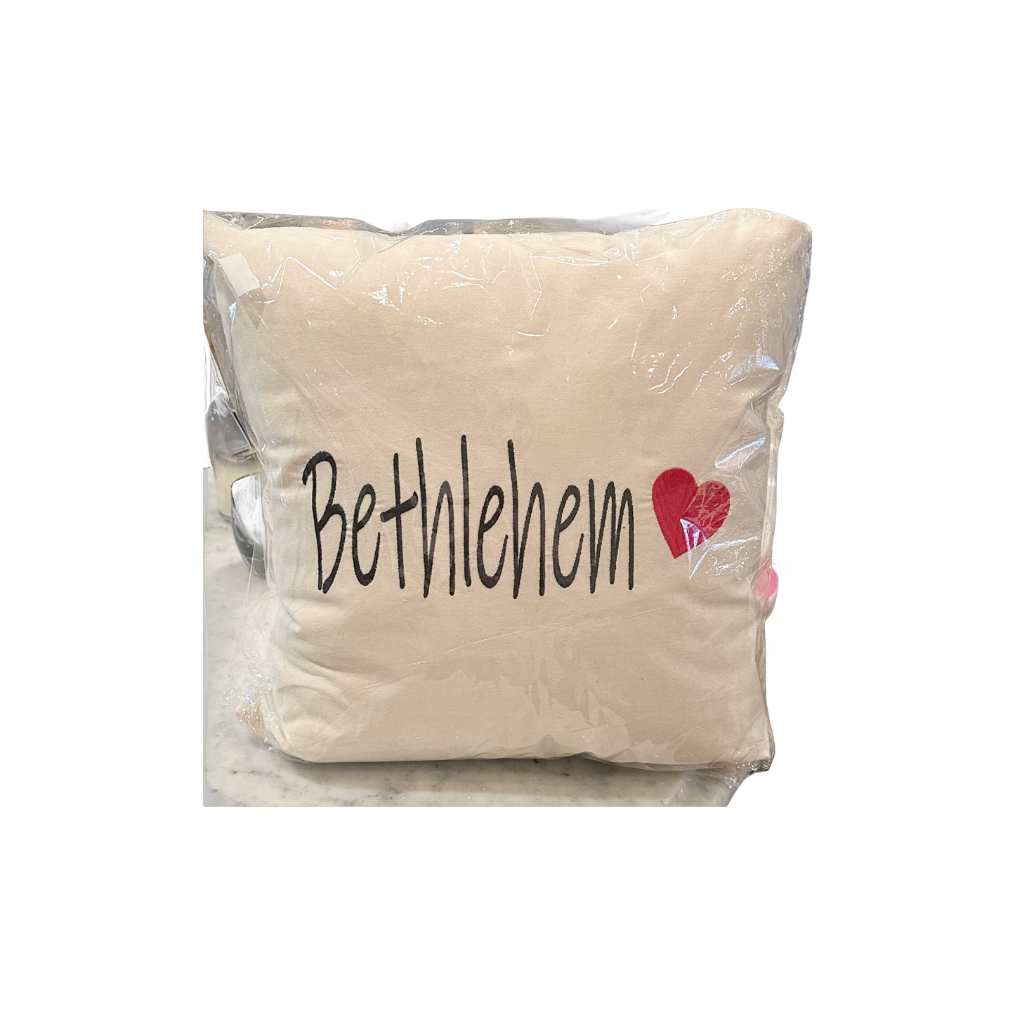 Bethlehem Pillow with heart