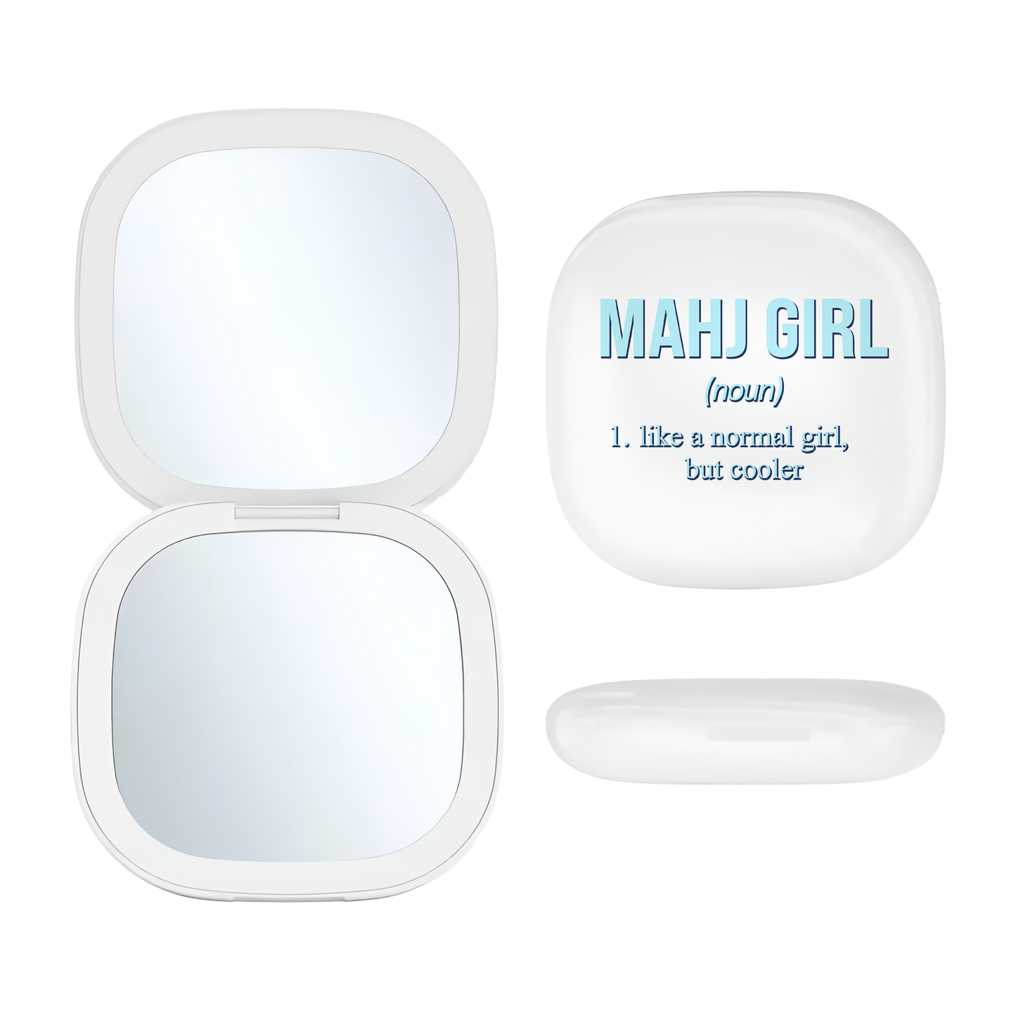 Compact LED Mirror - Mahj Girl