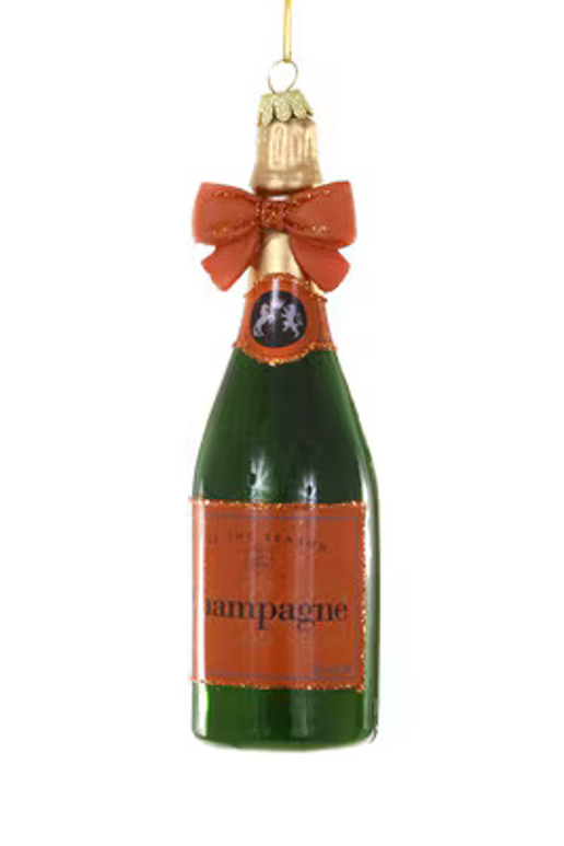 Cute Veuve Inspired Ornament with Bow