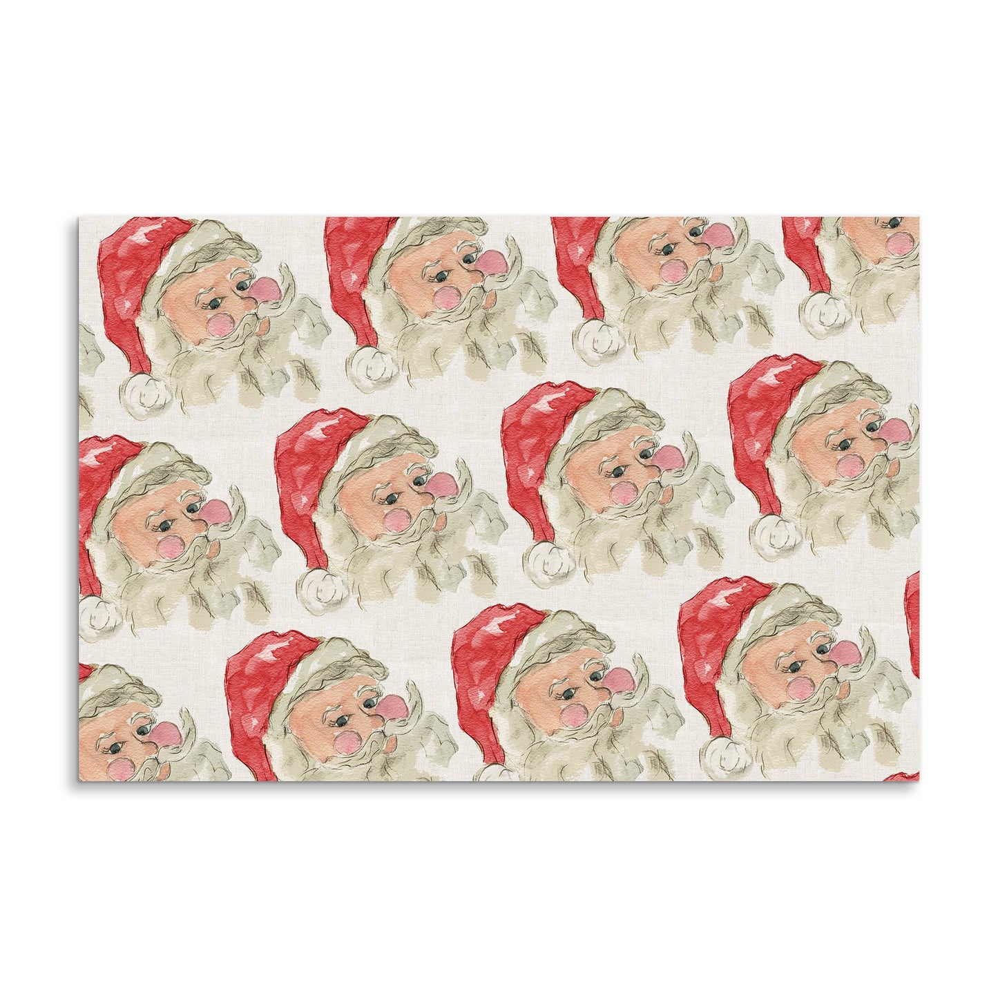 Santa with Red Hat Paper Placemats