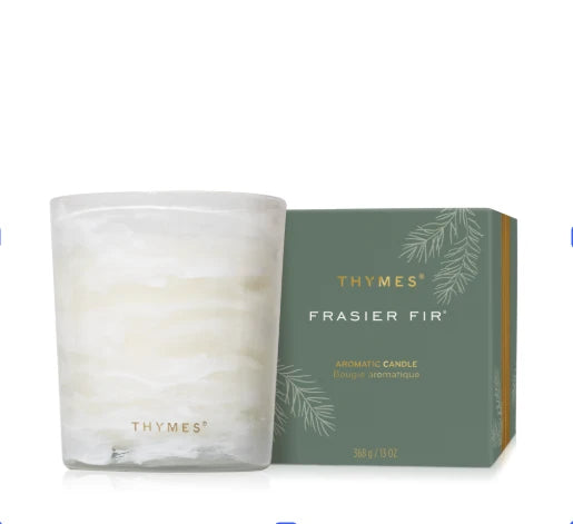 Thymes Frasier Fir Tidings Boxed Candle 13oz