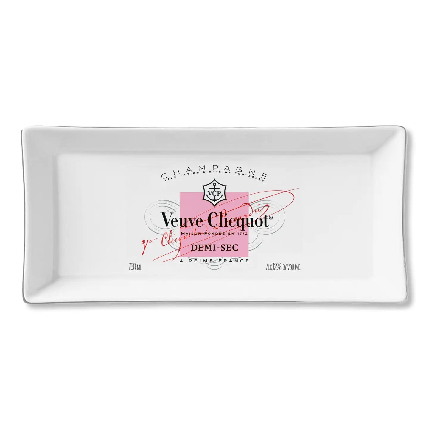 Veuve-Inspired Ceramic Serving Tray – Chic & Elegant Entertaining