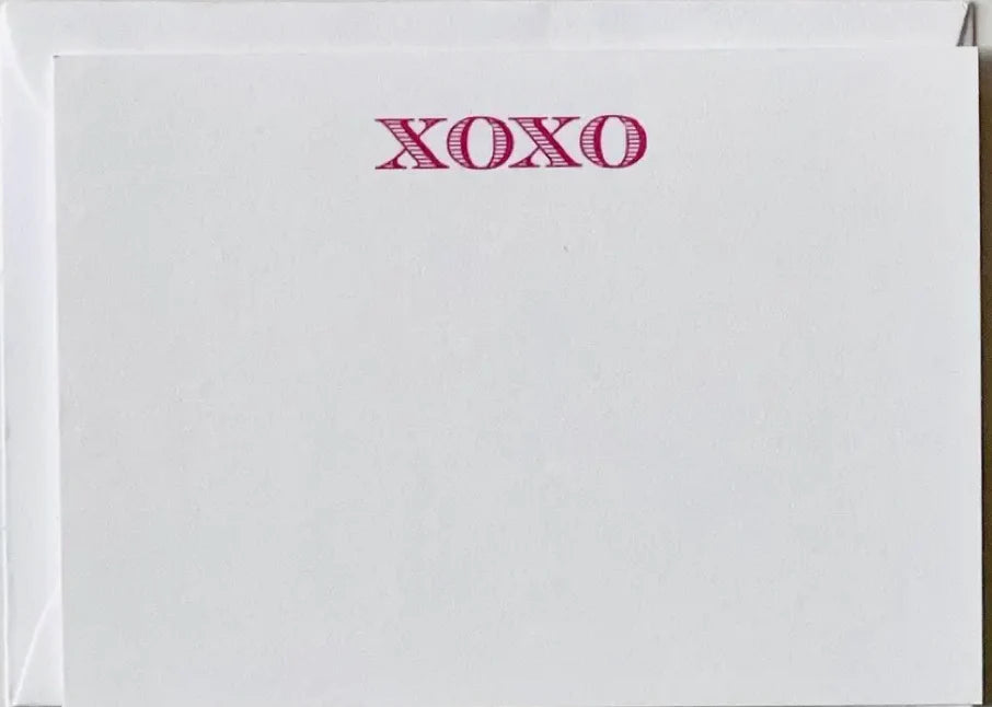 Xoxo Gift Enclosure Card