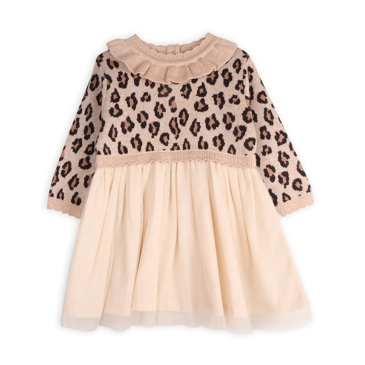 Organic Leopard Knit Tutu Baby Dress🐆