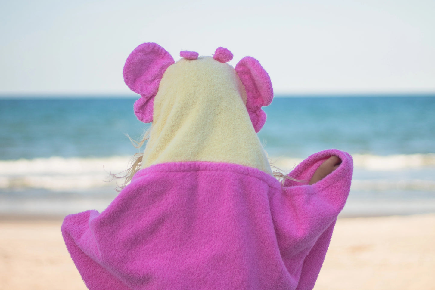 Butterfly hooded towel for toddlers ages 2 to 8 years old