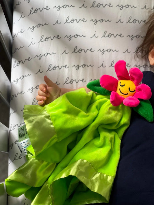 Flower Lovey Security Blanket