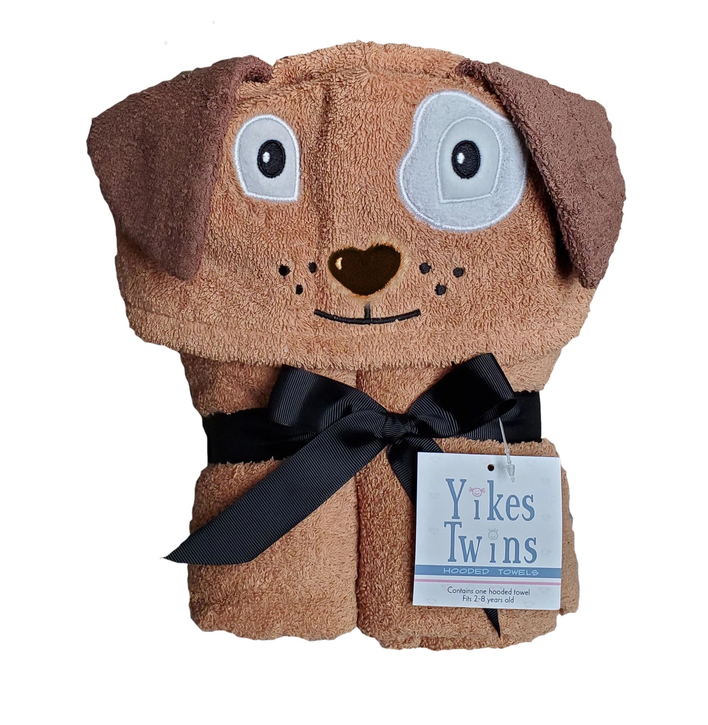 Dog hooded towel for toddlers ages 2 to 8 years old