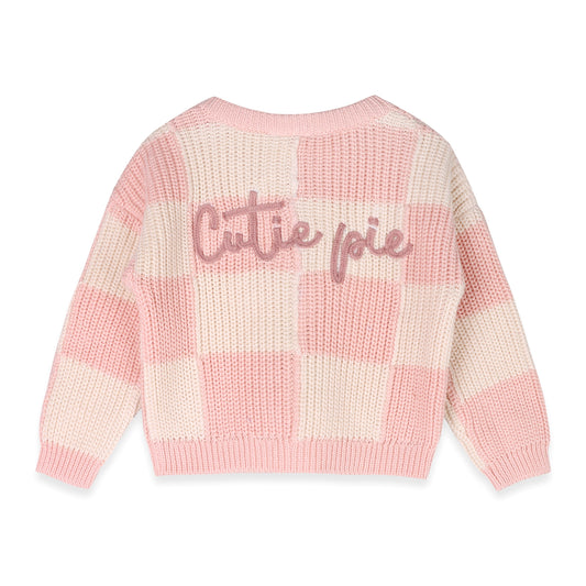 “Cutie Pie” Knit Baby Sweater 🥧💛