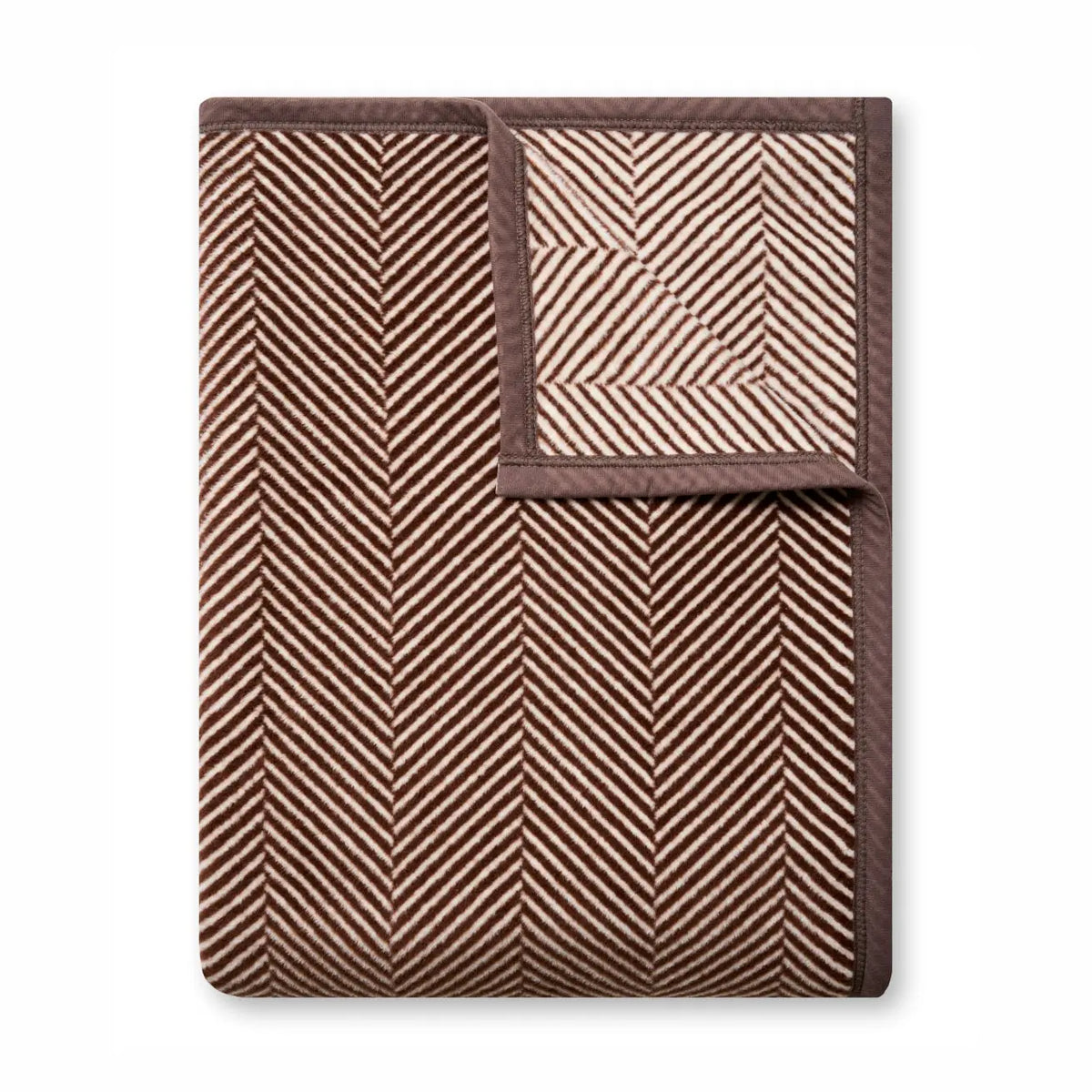 ChappyWrap Herringbone Chocolate Blanket - Size Original