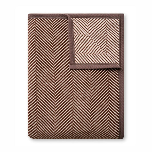 ChappyWrap Herringbone Chocolate Blanket - Size Original