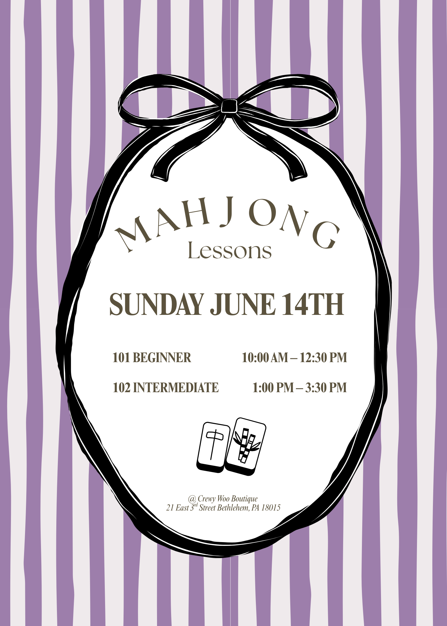 Mahjong Lessons June 14th