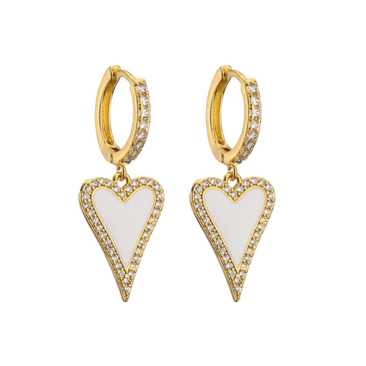NMC Jewels - LUV DROP Earrings - White