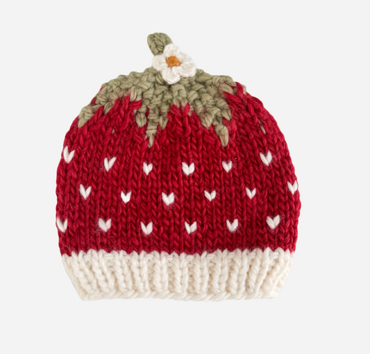 Berry Cute Cotton Knit Hat