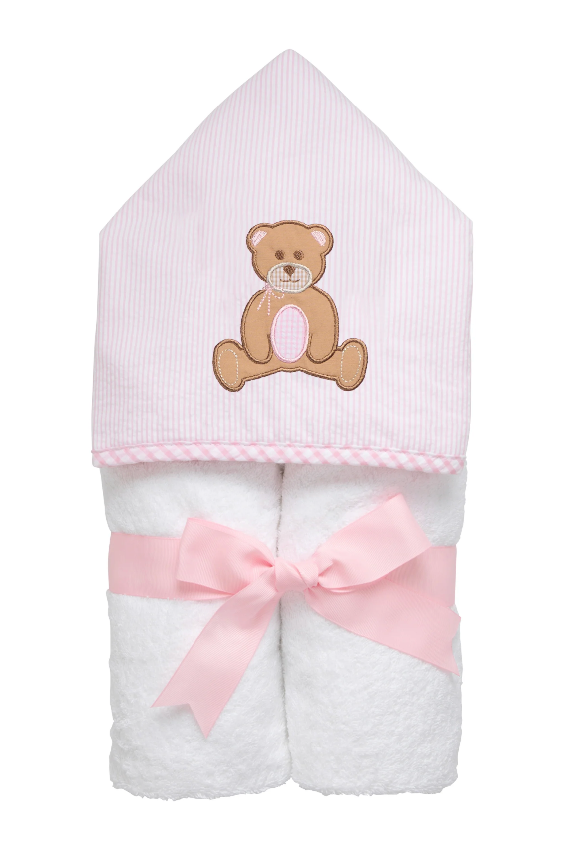 Pink Teddy Bear Bath Towel