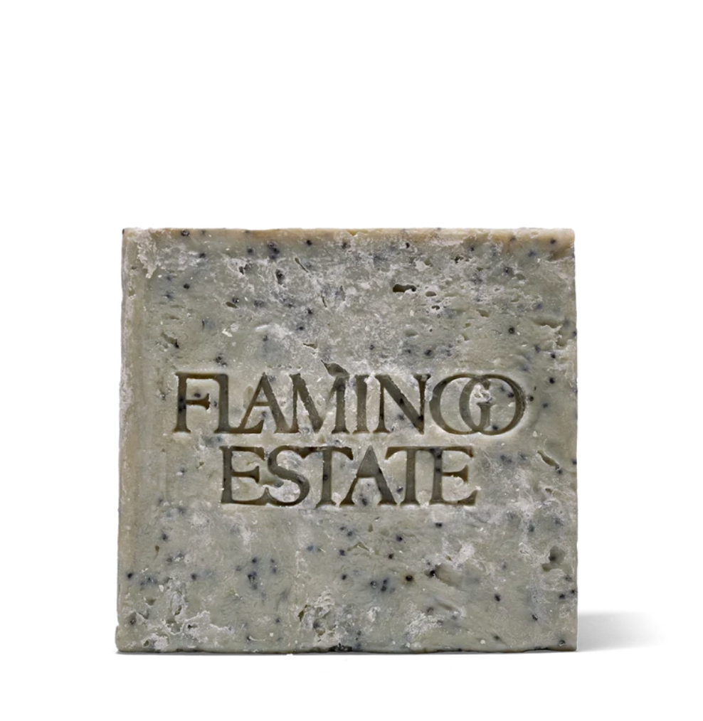 Flamingo Estate Exfoliating Peppermint Soap Brick