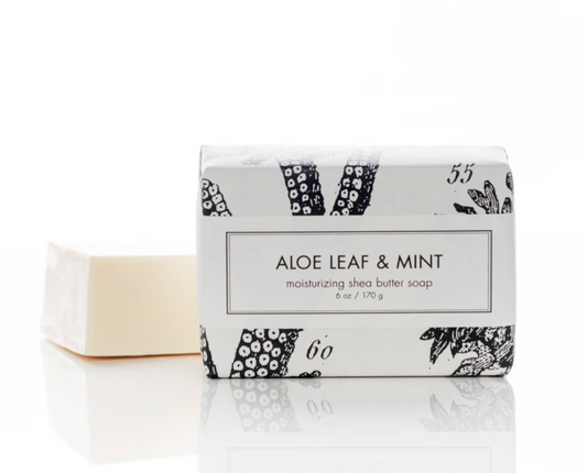 Aloe Leaf & Mint - Shea Butter Soap