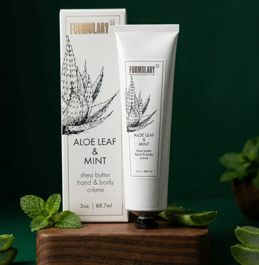 Aloe Leaf & Mint - On-the-Go Shea Butter Hand and Body Creme Tube