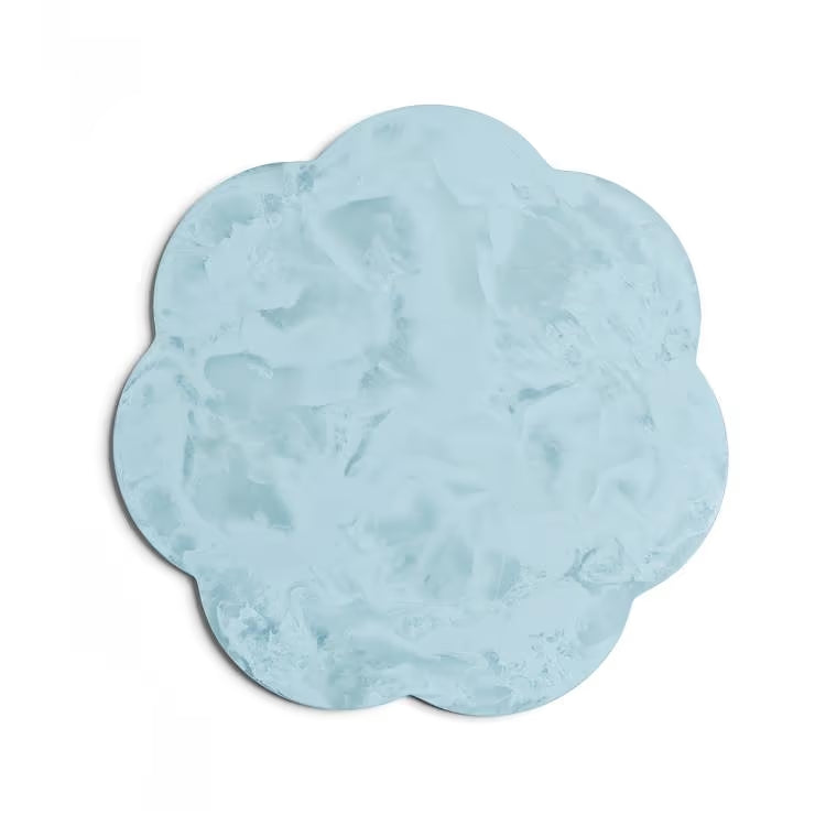 Addison Ross - Scallop Resin Chopping Board Blue