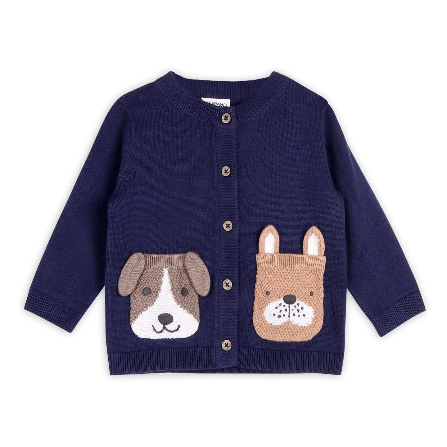 Embroidered Dog Pocket Knit Sweater 🐶