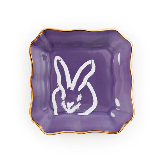 Best Bunny Portait Plate, Lilac