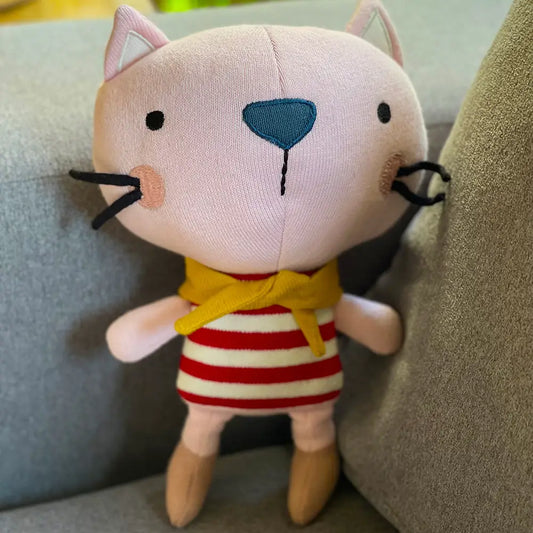Cat Stuffed Animal - Knit Plush
