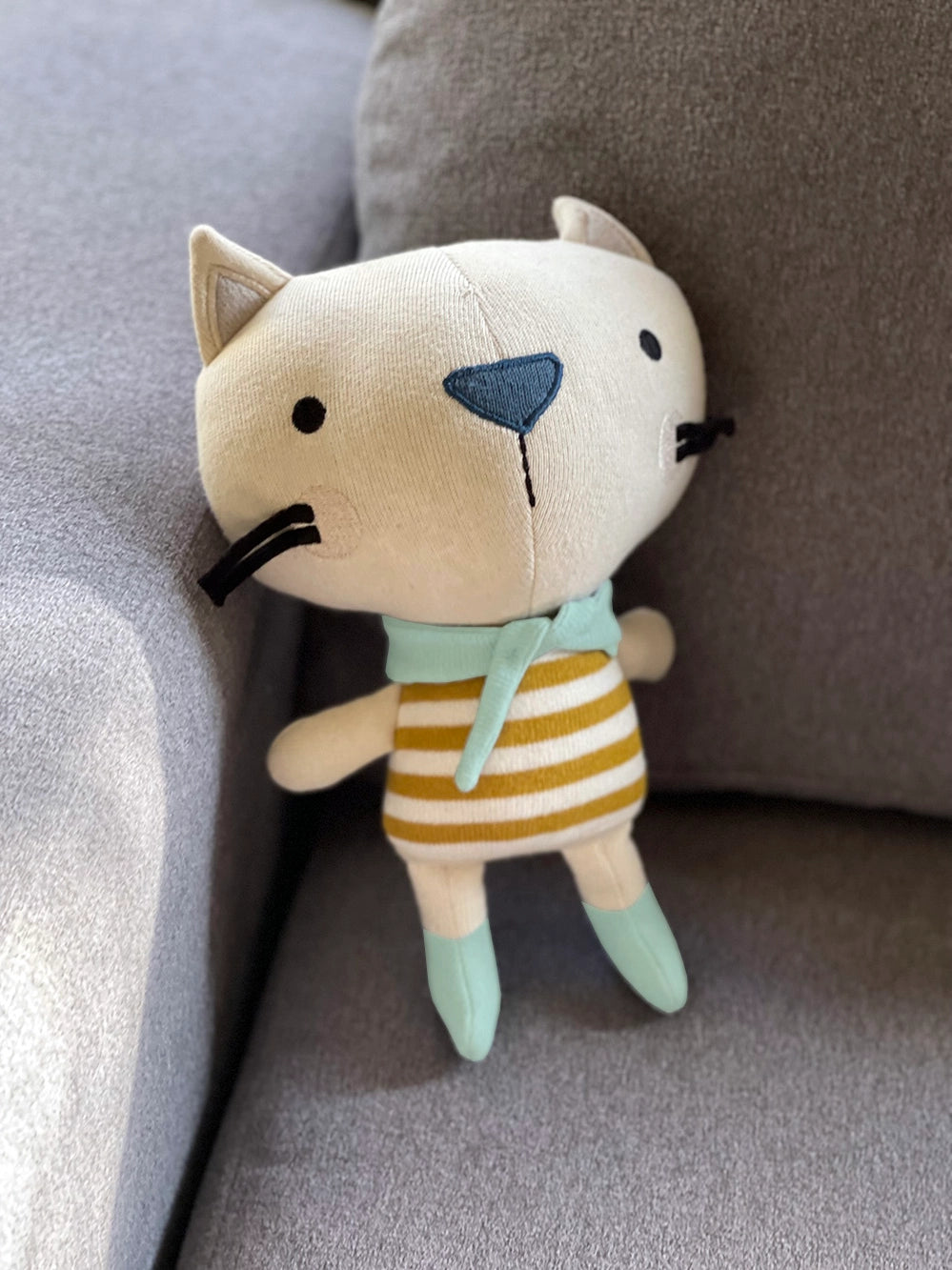 Cat Stuffed Animal - Knit Plush