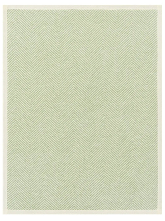 ChappyWrap Harborview Herringbone Sprout Green Mini Blanket