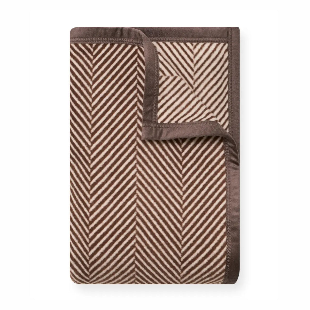 ChappyWrap Herringbone Chocolate Blanket - Midi