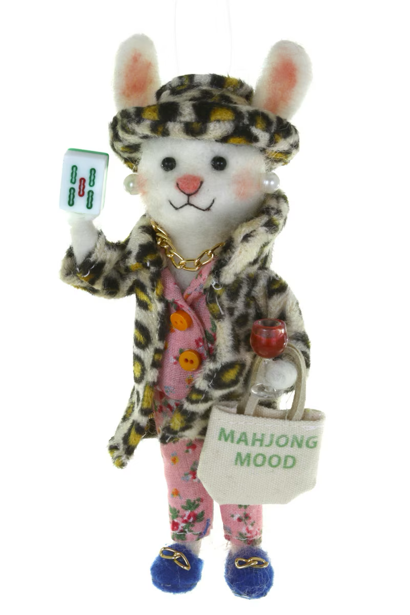 Cody Foster Mahjong Bunny Ornament