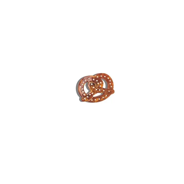 Hand-Painted Pretzel Tech Charm