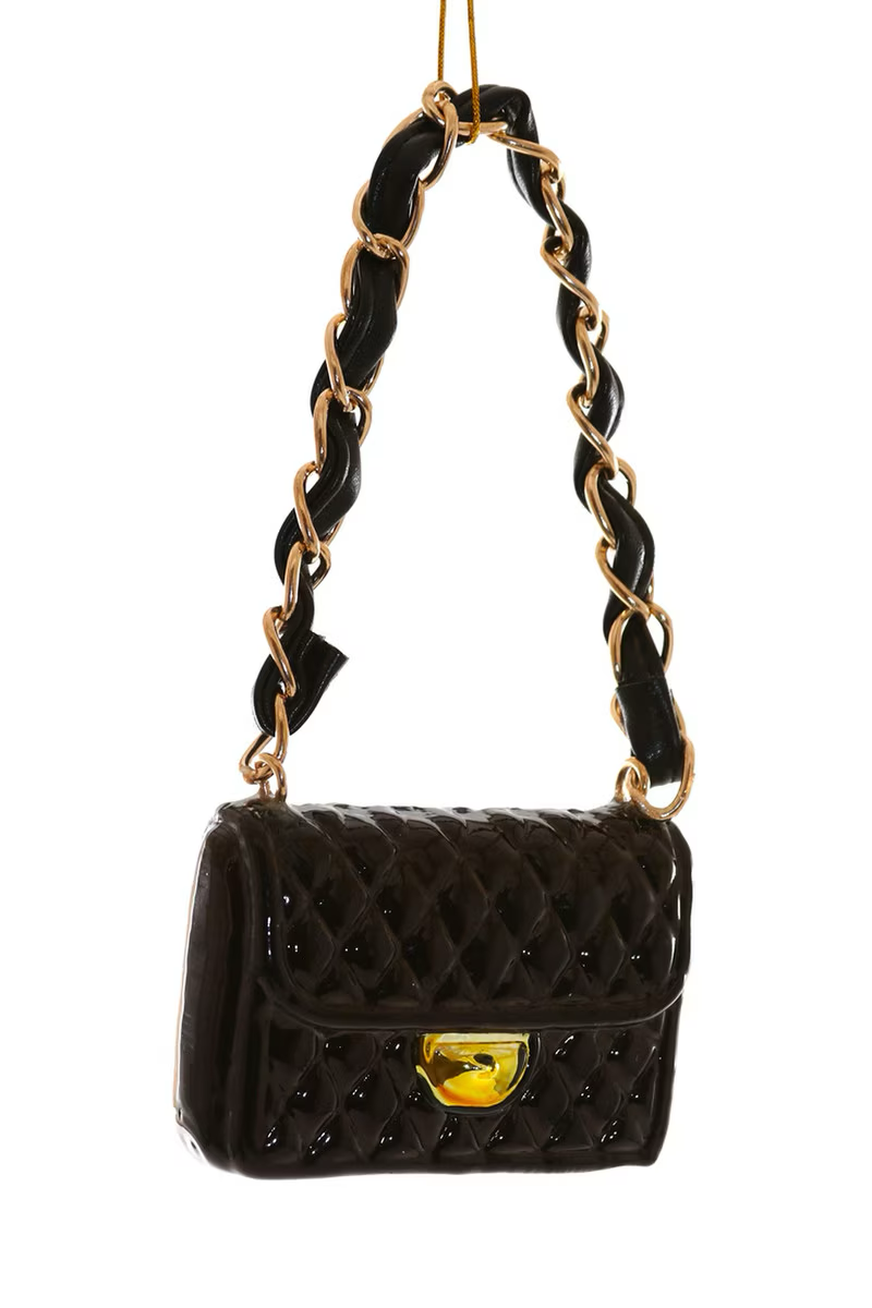 Cody Foster Quilted Couture Handbag Ornament