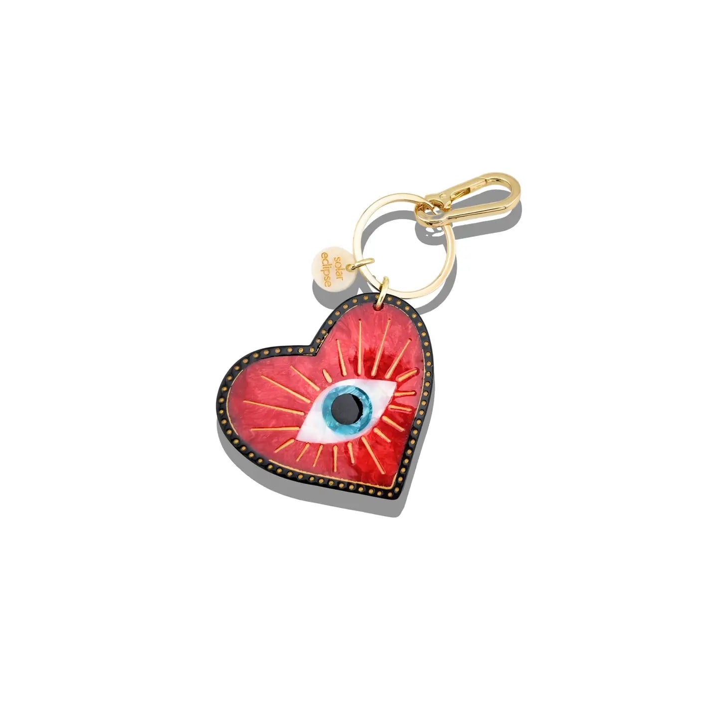 Lucky Eye Heart Bag Chain + Keychain