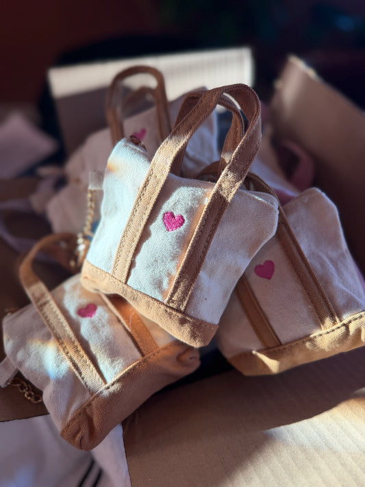 mini embroidered tote 