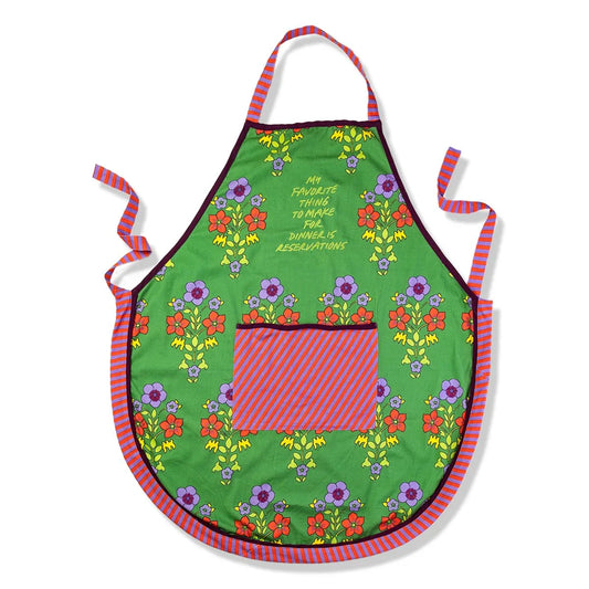 “My Favorite Thing to Make for Dinner is Reservations” Apron