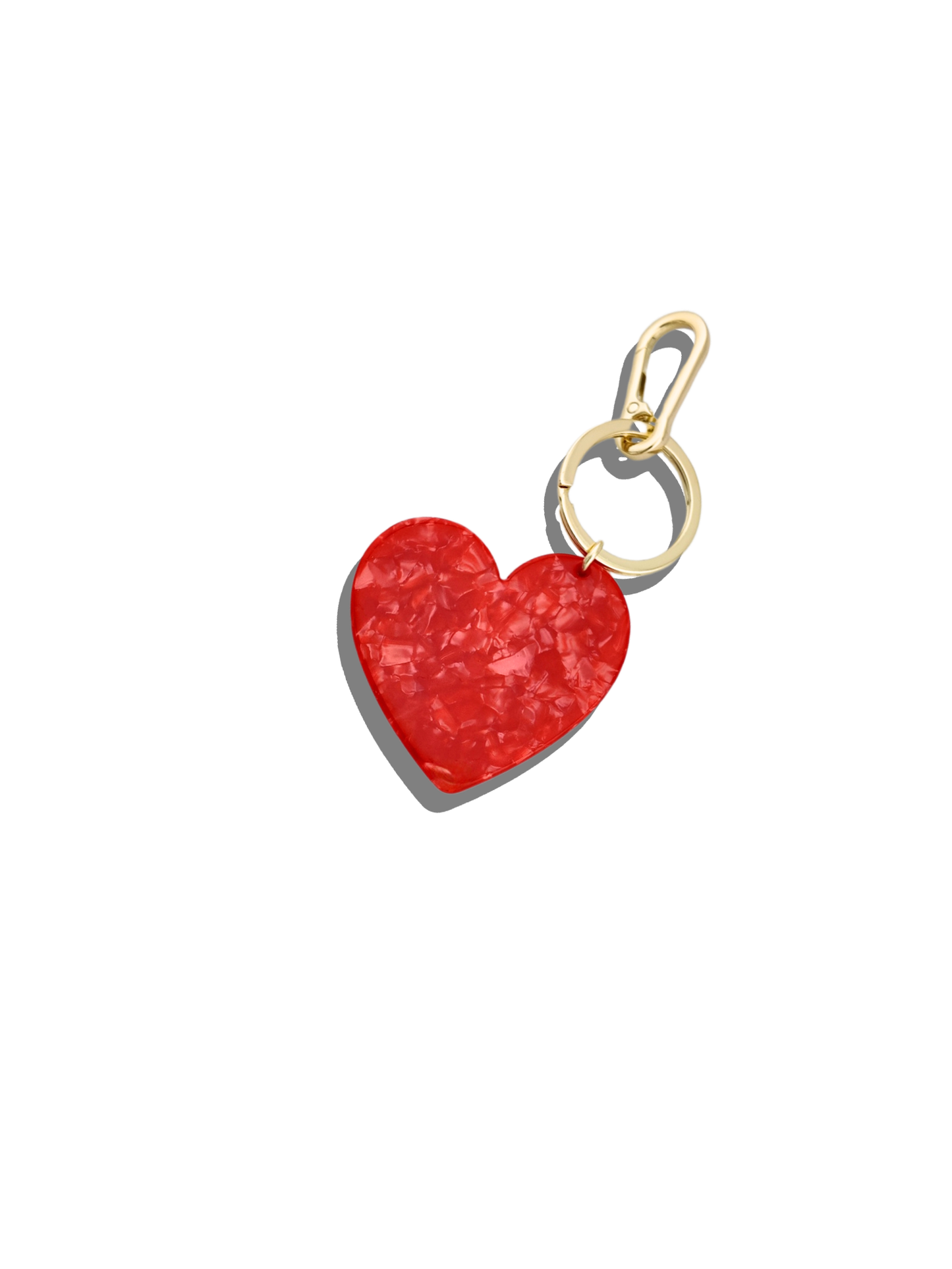 Handmade Heart Bag Charm + Keychain | Eco-Friendly