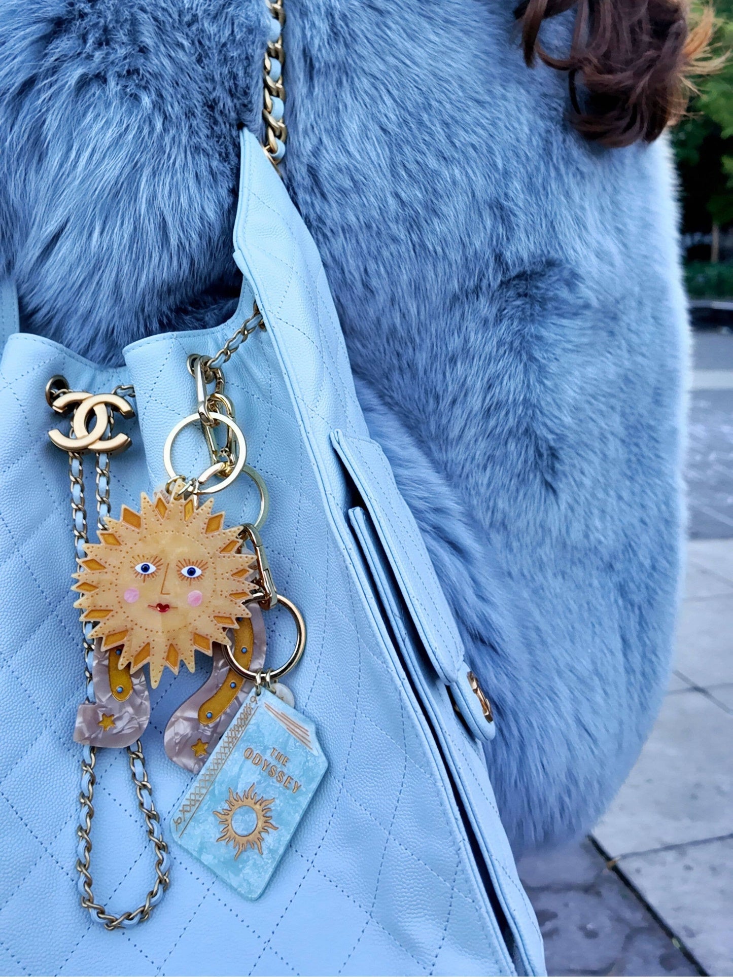 Sun Bag Charm + Keychain