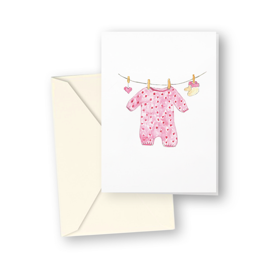 French Graffiti Baby Girl Enclosure Cards (S/4)
